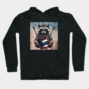 American Patriotic Raccoon Hoodie